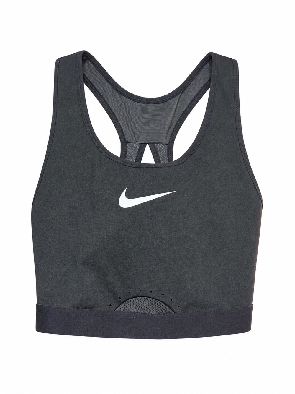 Nike Dri-FIT Black Mesh Racerback Sports Bra Women’s Medium M Training